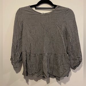 Abercrombie & Fitch 3/4 Sleeve Trapeze Blouse